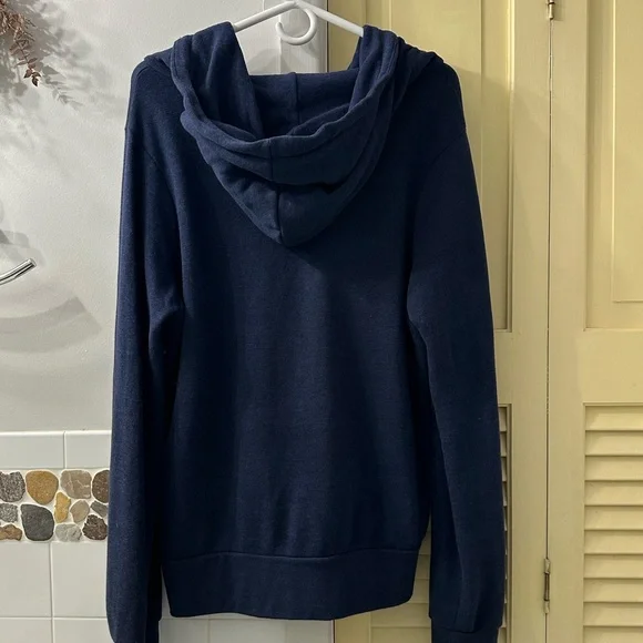 Aviator Nation Navy Zip-Up with Vibrant Stripes - Picture 3 of 5